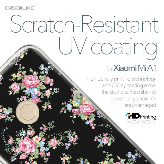Xiaomi Mi A1 case Floral Rose Classic 2261 with UV-Coating Scratch-Resistant Case | CASEiLIKE.com