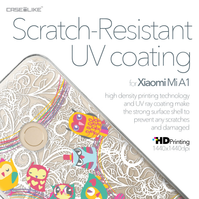 Xiaomi Mi A1 case Owl Graphic Design 3316 with UV-Coating Scratch-Resistant Case | CASEiLIKE.com
