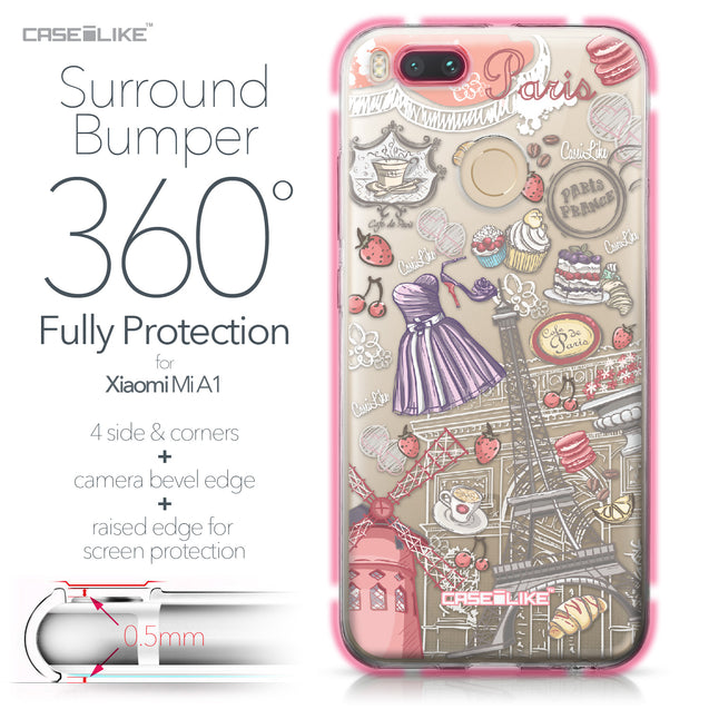 Xiaomi Mi A1 case Paris Holiday 3907 Bumper Case Protection | CASEiLIKE.com