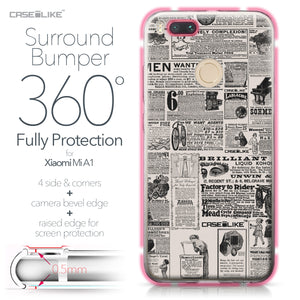 Xiaomi Mi A1 case Vintage Newspaper Advertising 4818 Bumper Case Protection | CASEiLIKE.com