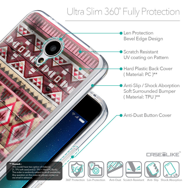 Details in English - CASEiLIKE Xiaomi Redmi Note 2 back cover Indian Tribal Theme Pattern 2057