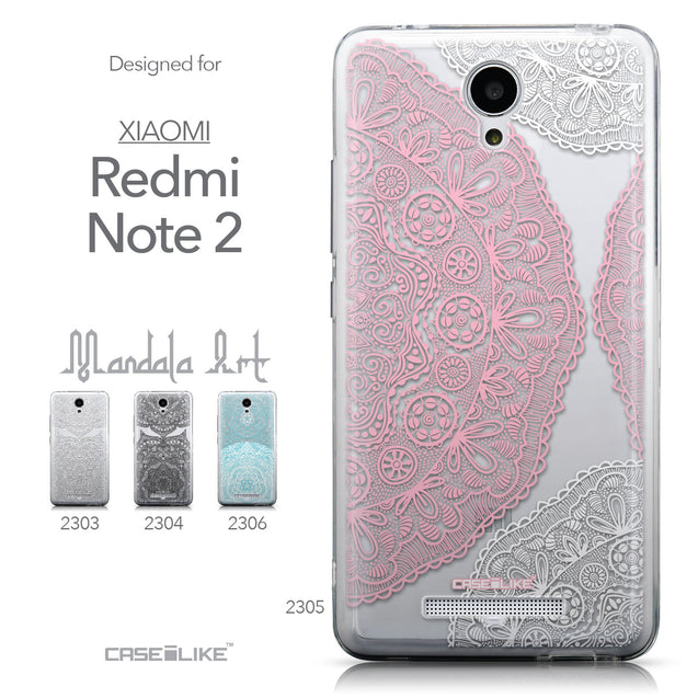 Collection - CASEiLIKE Xiaomi Redmi Note 2 back cover Mandala Art 2305