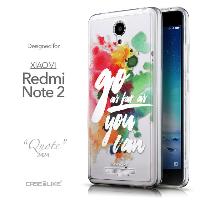 Front & Side View - CASEiLIKE Xiaomi Redmi Note 2 back cover Quote 2424