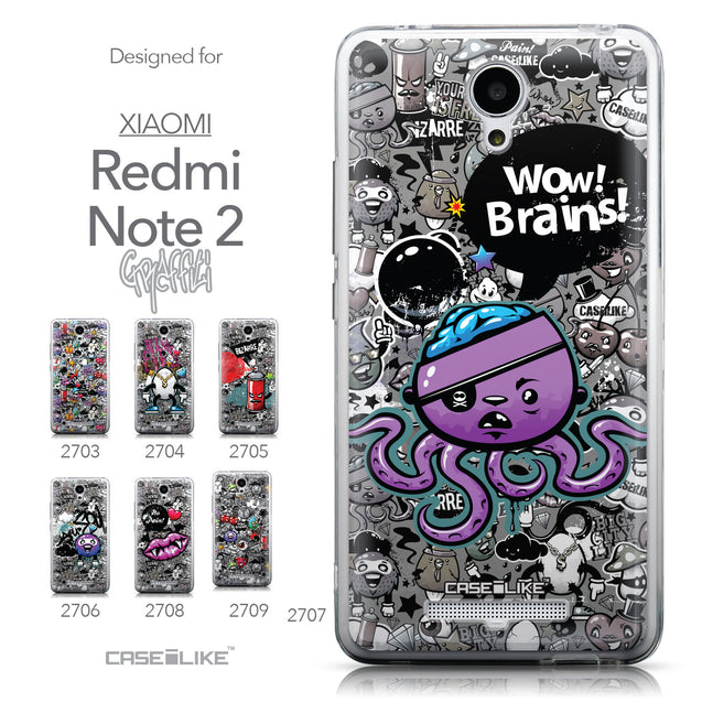 Collection - CASEiLIKE Xiaomi Redmi Note 2 back cover Graffiti 2707