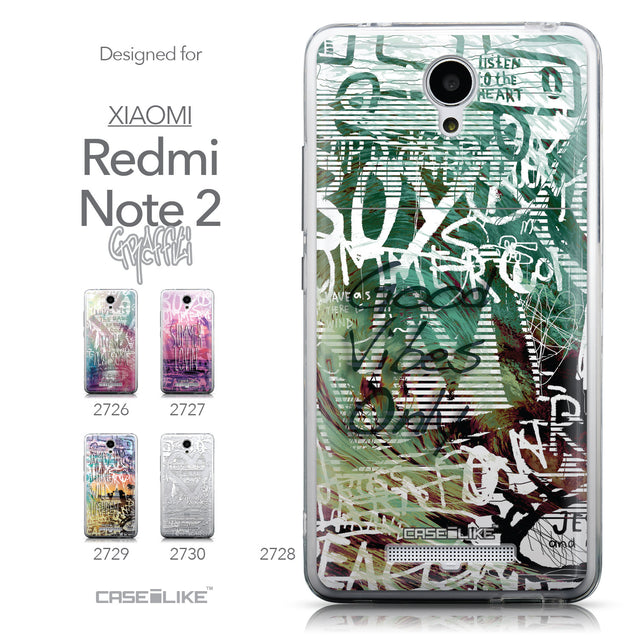 Collection - CASEiLIKE Xiaomi Redmi Note 2 back cover Graffiti 2728