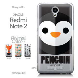 Collection - CASEiLIKE Xiaomi Redmi Note 2 back cover Animal Cartoon 3640