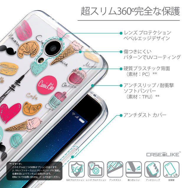 Details in Japanese - CASEiLIKE Xiaomi Redmi Note 2 back cover Paris Holiday 3904