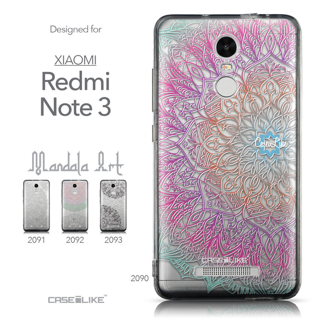 Collection - CASEiLIKE Xiaomi Redmi Note 3 back cover Mandala Art 2090