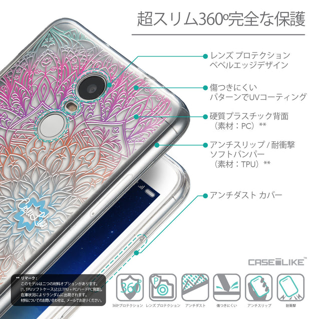 Details in Japanese - CASEiLIKE Xiaomi Redmi Note 3 back cover Mandala Art 2090