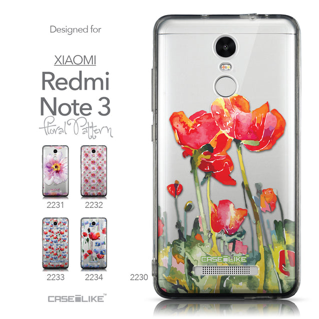Collection - CASEiLIKE Xiaomi Redmi Note 3 back cover Watercolor Floral 2230