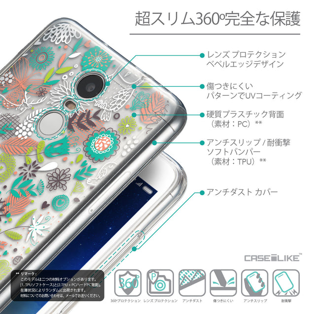 Details in Japanese - CASEiLIKE Xiaomi Redmi Note 3 back cover Spring Forest White 2241