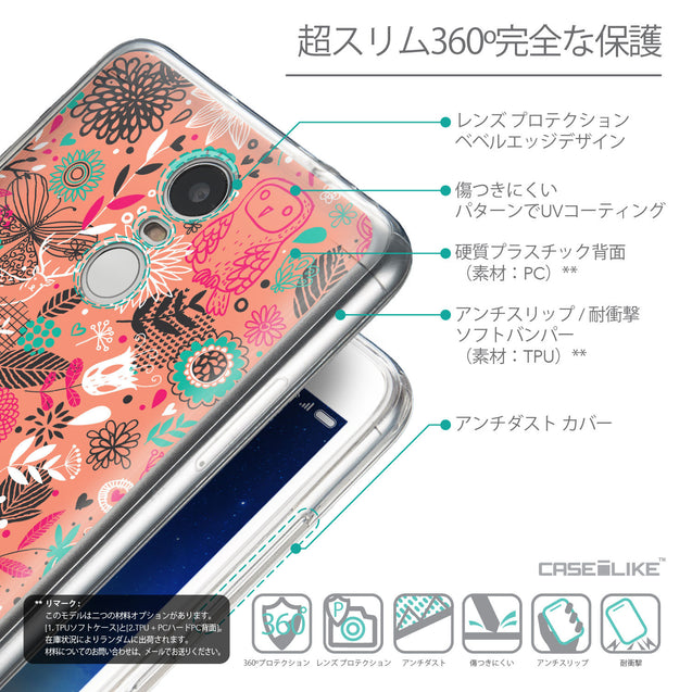 Details in Japanese - CASEiLIKE Xiaomi Redmi Note 3 back cover Spring Forest Pink 2242