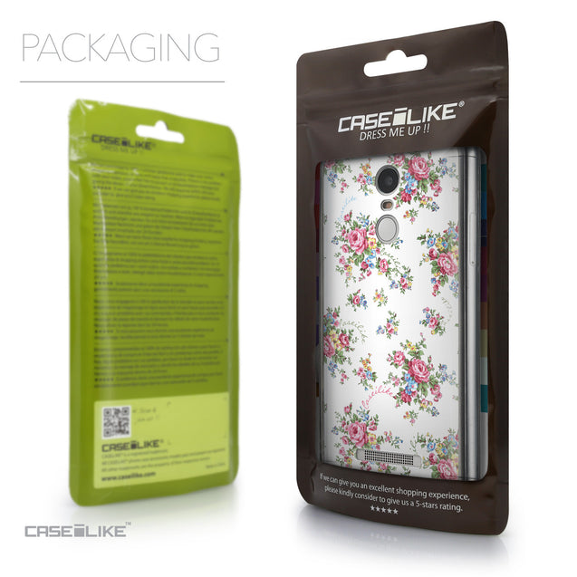 Packaging - CASEiLIKE Xiaomi Redmi Note 3 back cover Floral Rose Classic 2260