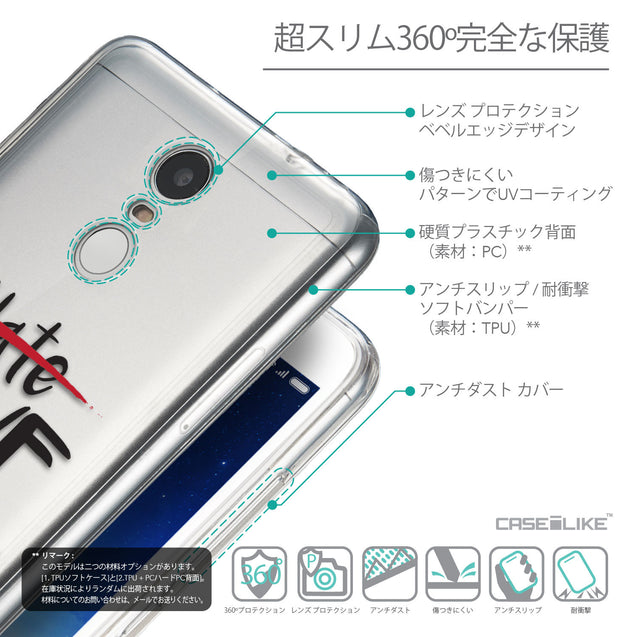 Details in Japanese - CASEiLIKE Xiaomi Redmi Note 3 back cover Quote 2406