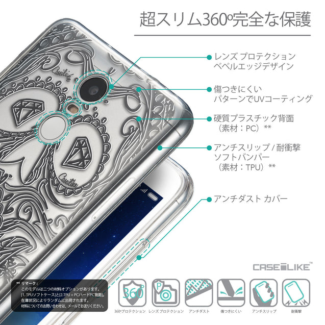 Details in Japanese - CASEiLIKE Xiaomi Redmi Note 3 back cover Art of Skull 2524