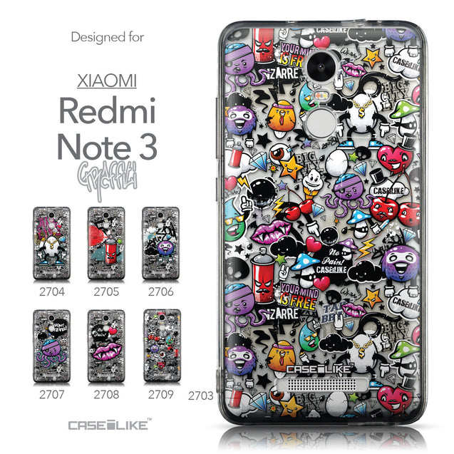Collection - CASEiLIKE Xiaomi Redmi Note 3 back cover Graffiti 2703