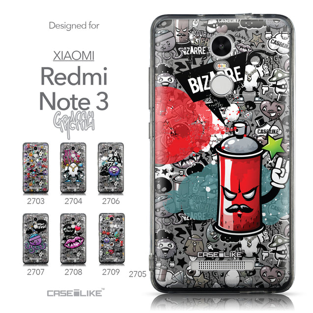 Collection - CASEiLIKE Xiaomi Redmi Note 3 back cover Graffiti 2705