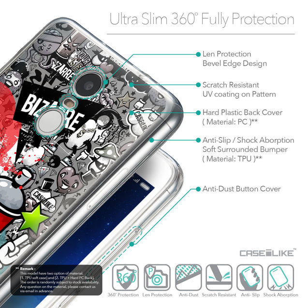 Details in English - CASEiLIKE Xiaomi Redmi Note 3 back cover Graffiti 2705