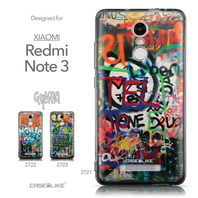 Collection - CASEiLIKE Xiaomi Redmi Note 3 back cover Graffiti 2721