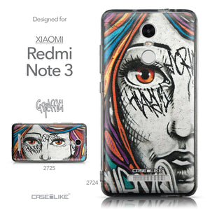 Collection - CASEiLIKE Xiaomi Redmi Note 3 back cover Graffiti Girl 2724