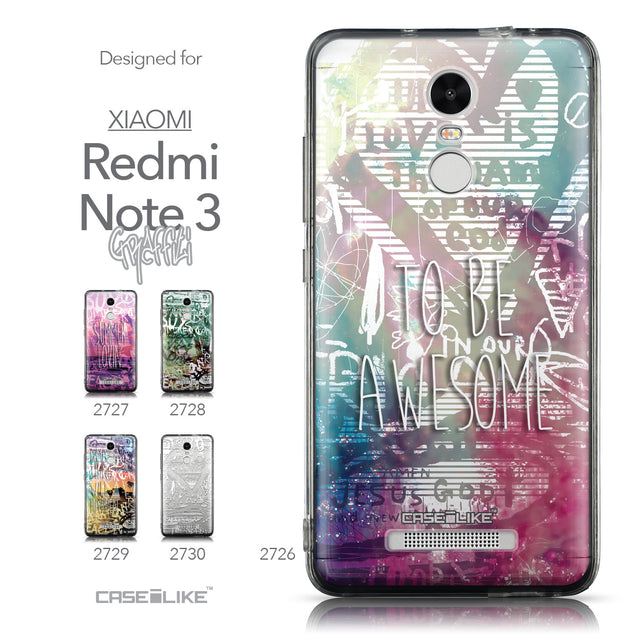 Collection - CASEiLIKE Xiaomi Redmi Note 3 back cover Graffiti 2726