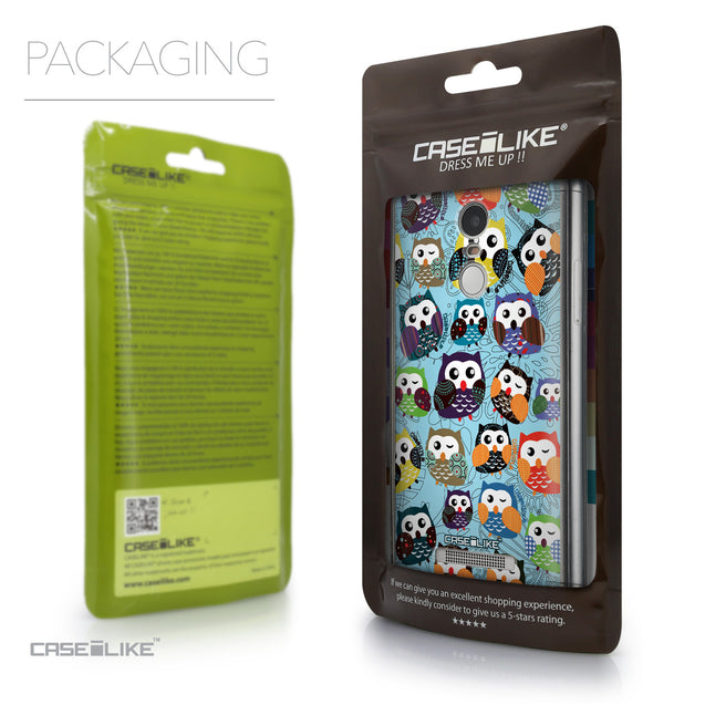 Packaging - CASEiLIKE Xiaomi Redmi Note 3 back cover Owl Graphic Design 3312