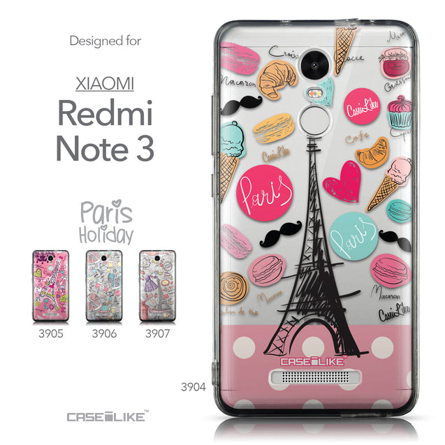 Collection - CASEiLIKE Xiaomi Redmi Note 3 back cover Paris Holiday 3904