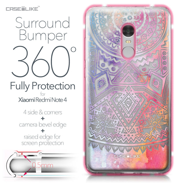 Xiaomi Redmi Note 4 case Indian Line Art 2065 Bumper Case Protection | CASEiLIKE.com