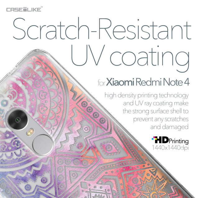 Xiaomi Redmi Note 4 case Indian Line Art 2065 with UV-Coating Scratch-Resistant Case | CASEiLIKE.com