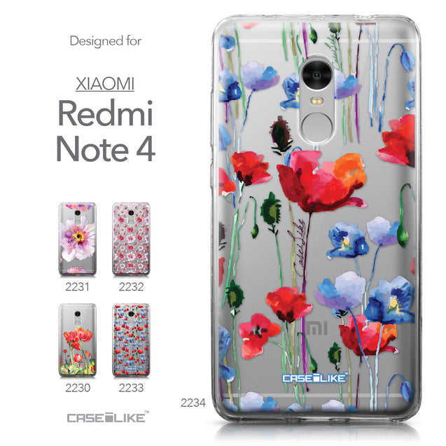 Xiaomi Redmi Note 4 case Watercolor Floral 2234 Collection | CASEiLIKE.com