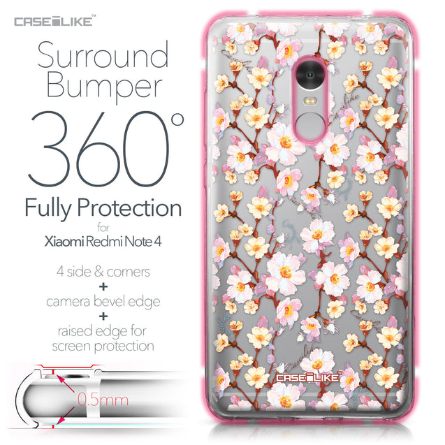 Xiaomi Redmi Note 4 case Watercolor Floral 2236 Bumper Case Protection | CASEiLIKE.com