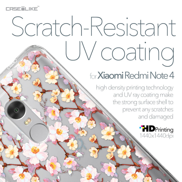 Xiaomi Redmi Note 4 case Watercolor Floral 2236 with UV-Coating Scratch-Resistant Case | CASEiLIKE.com