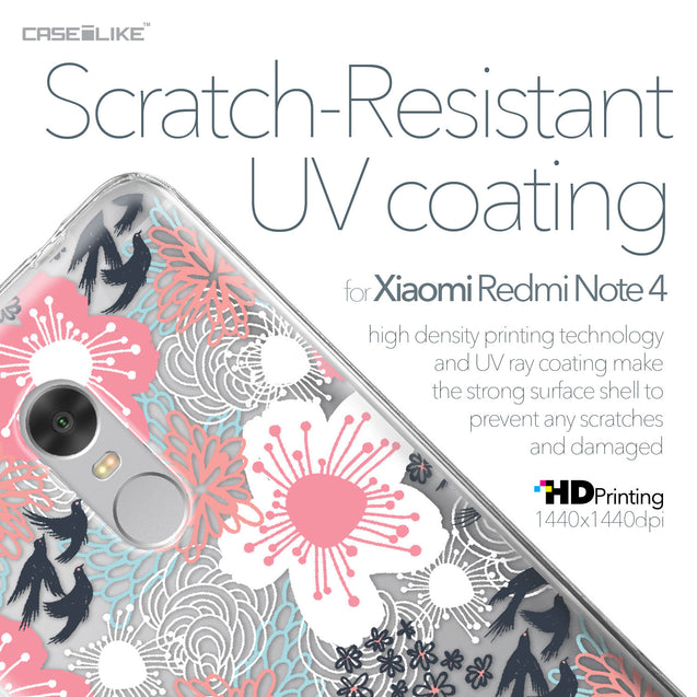 Xiaomi Redmi Note 4 case Japanese Floral 2255 with UV-Coating Scratch-Resistant Case | CASEiLIKE.com