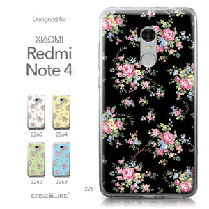 Xiaomi Redmi Note 4 case Floral Rose Classic 2261 Collection | CASEiLIKE.com