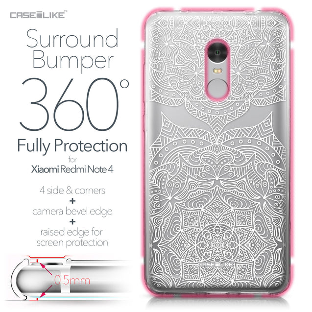 Xiaomi Redmi Note 4 case Mandala Art 2303 Bumper Case Protection | CASEiLIKE.com