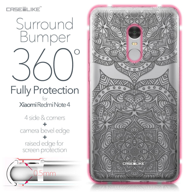 Xiaomi Redmi Note 4 case Mandala Art 2304 Bumper Case Protection | CASEiLIKE.com