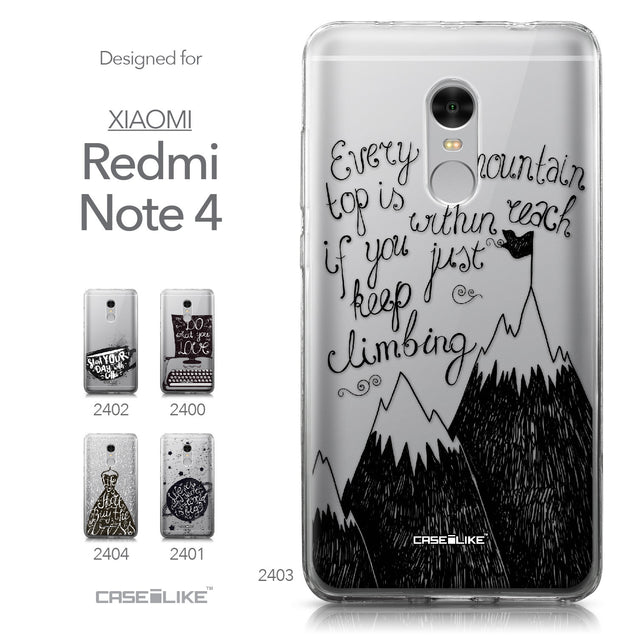 Xiaomi Redmi Note 4 case Quote 2403 Collection | CASEiLIKE.com
