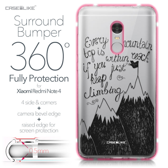 Xiaomi Redmi Note 4 case Quote 2403 Bumper Case Protection | CASEiLIKE.com