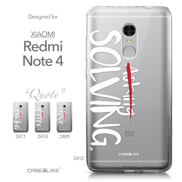 Xiaomi Redmi Note 4 case Quote 2412 Collection | CASEiLIKE.com