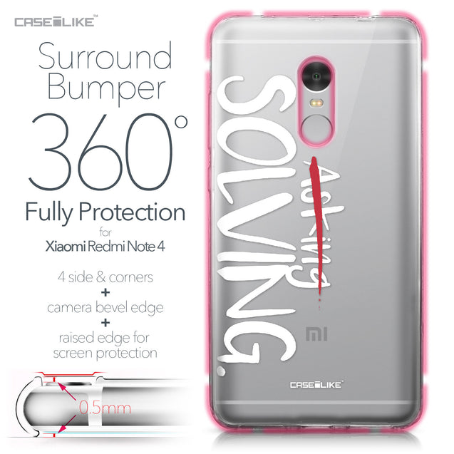 Xiaomi Redmi Note 4 case Quote 2412 Bumper Case Protection | CASEiLIKE.com