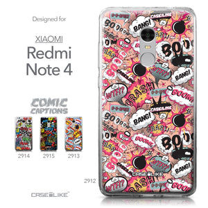 Xiaomi Redmi Note 4 case Comic Captions Pink 2912 Collection | CASEiLIKE.com