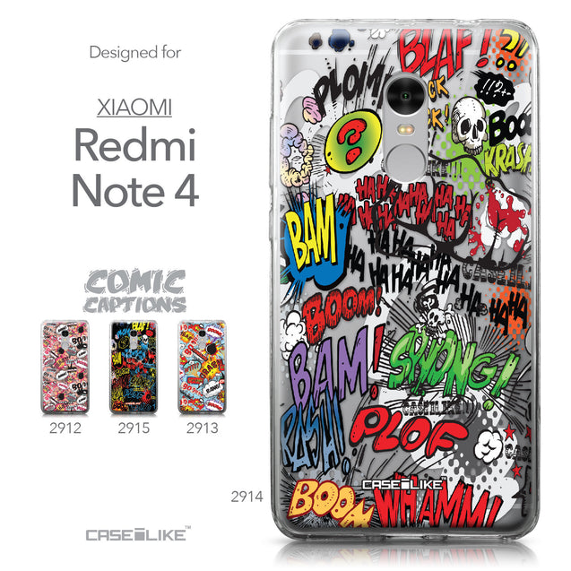 Xiaomi Redmi Note 4 case Comic Captions 2914 Collection | CASEiLIKE.com
