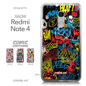 Xiaomi Redmi Note 4 case Comic Captions Black 2915 Collection | CASEiLIKE.com