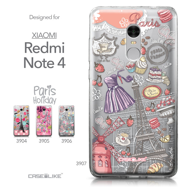 Xiaomi Redmi Note 4 case Paris Holiday 3907 Collection | CASEiLIKE.com