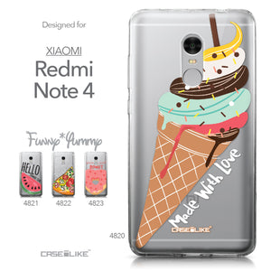 Xiaomi Redmi Note 4 case Ice Cream 4820 Collection | CASEiLIKE.com