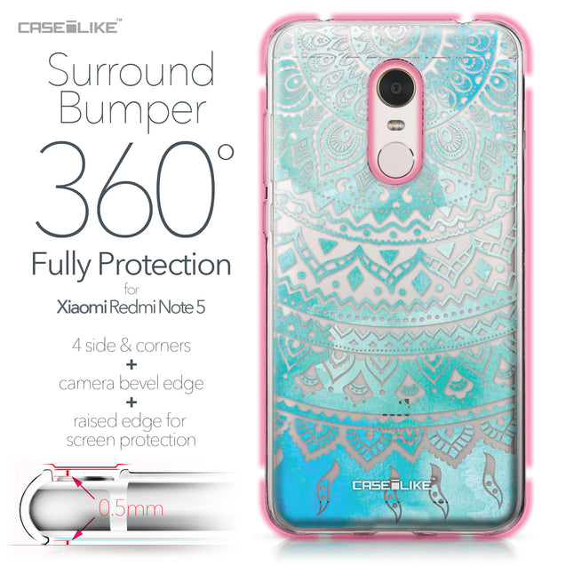 Xiaomi Redmi Note 5 case Indian Line Art 2066 Bumper Case Protection | CASEiLIKE.com