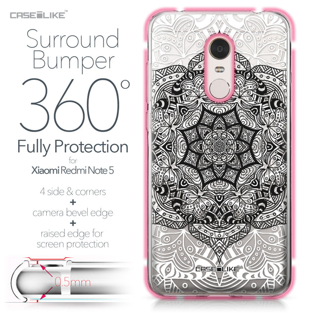 Xiaomi Redmi Note 5 case Mandala Art 2097 Bumper Case Protection | CASEiLIKE.com