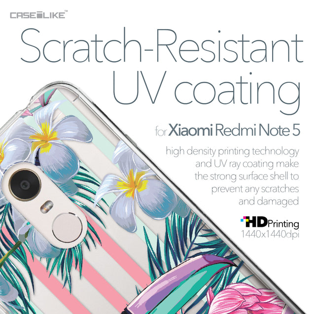 Xiaomi Redmi Note 5 case Tropical Floral 2240 with UV-Coating Scratch-Resistant Case | CASEiLIKE.com