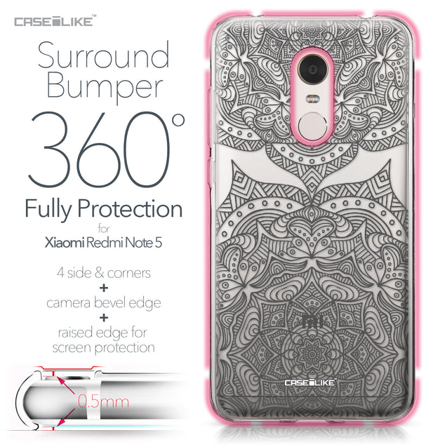 Xiaomi Redmi Note 5 case Mandala Art 2304 Bumper Case Protection | CASEiLIKE.com