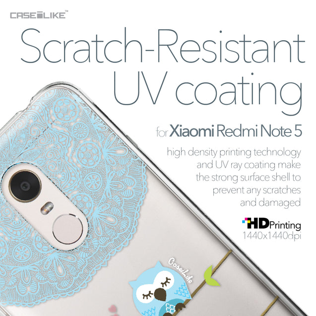 Xiaomi Redmi Note 5 case Owl Graphic Design 3318 with UV-Coating Scratch-Resistant Case | CASEiLIKE.com
